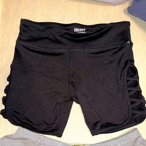 Black Energy Performance workout shorts- size Small- **NEVER WORN**